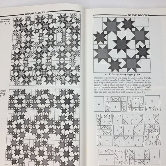 Vintage 1998 The Block Book Judy Martin Quilt Pattern Designs Ideas Rotary Shape - Picture 3 of 12